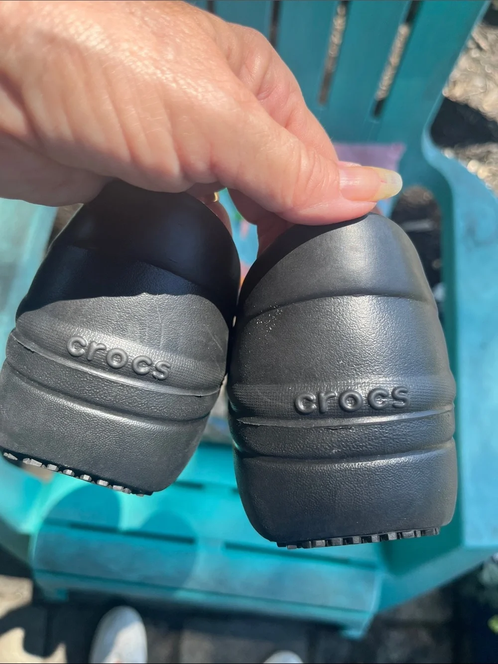 CROCS Kids Black Slip-On Sneakers